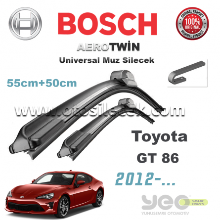 Toyota GT86 Bosch Aerotwin Muz Silecek Takımı 2012->