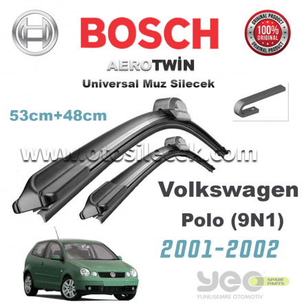 VW Polo [9N1] Bosch Aerotwin Muz Silecek Takımı 2001-2002
