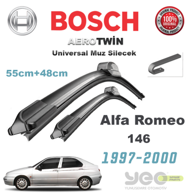 Alfa Romeo 146 Bosch Universal Silecek Takımı 1997-2000