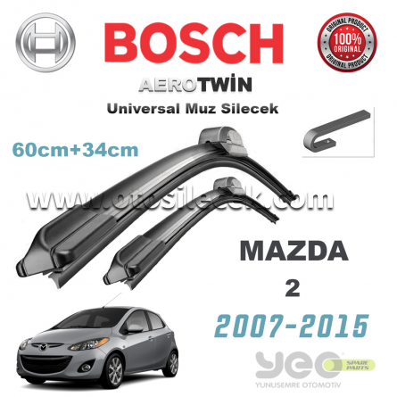 Mazda 2 Bosch Aerotwin Muz Silecek Takımı 2007-2015