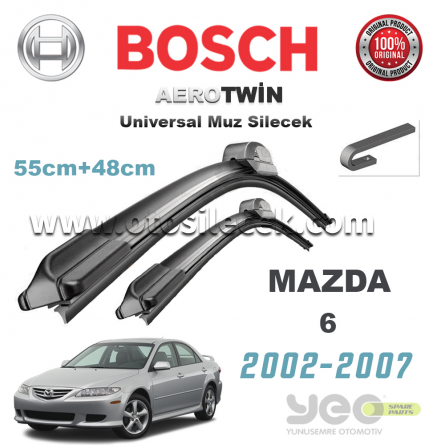 Mazda 6 Bosch Aerotwin Muz Silecek Takımı 2002-2007