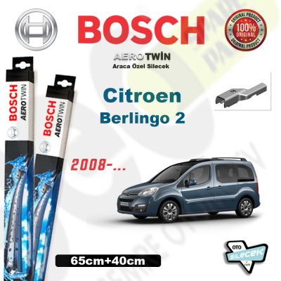 Citroen Berlingo 2 Bosch Aerotwin Ön Silecek Takımı 2008->