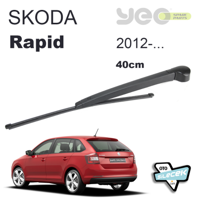 Skoda Rapid Spaceback Arka Silecek Kolu Set 2012-..