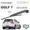 VW Golf 7 Arka Silecek Kolu Set 2012-2019 