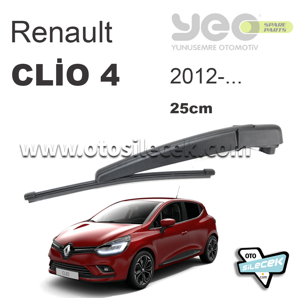 Renault Clio 4 Arka Silecek Kolu Set 2012.. YEO WipeRear 25cm