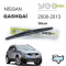 Nissan Qashqai Arka Silecek 2006-2013