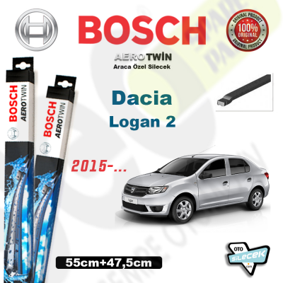 Dacia Logan 2 Bosch Aerotwin Silecek Takımı 2015->