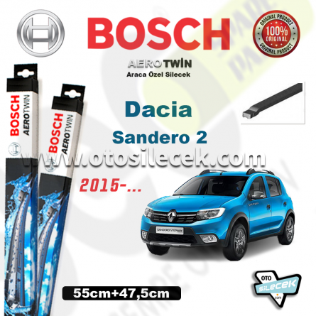 Dacia Sandero 2 Bosch Aerotwin Silecek Takımı 2015->