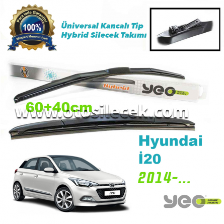 Hyundai i20 Hybrid Silecek Takımı YEO 2014->