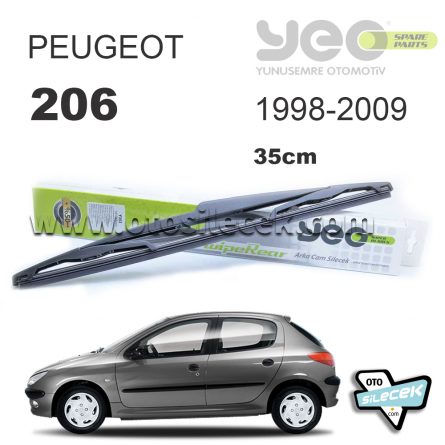 Peugeot 206 Arka Silecek 1998-2009