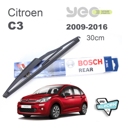 Citroen C3 Bosch Rear Arka Silecek 