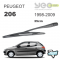 Peugeot 206 Arka Silecek Kolu 1998-2009