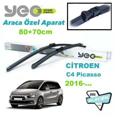 Citroen C4 Picasso II / C4 Grand Picasso II Silecek Takımı 2013-.. YEO Aeroflex 