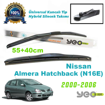 Nissan Almera Hatchback [N16E] Hybrid Silecek Takımı YEO 2000-2006