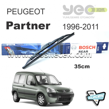 Peugeot Partner Bosch Rear Arka Silecek 1996-2011