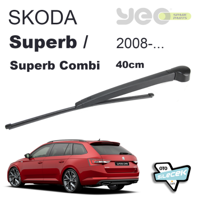 Skoda SuperB / SuperB Combi Arka Silecek Kolu Set 2008-..