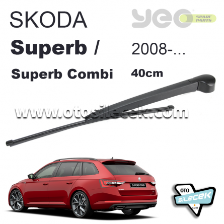 Skoda SuperB / SuperB Combi Arka Silecek Kolu Set 2008-..