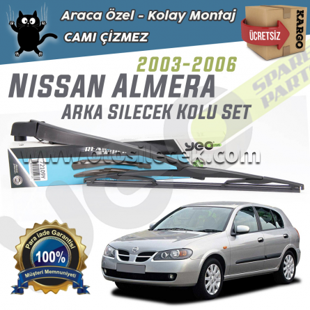 Nissan Almera HB Arka Silecek Kolu Set 2003-2006