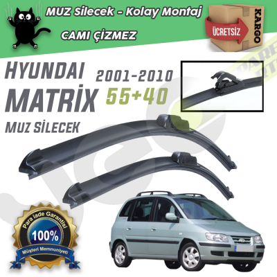 Hyundai MATRİX 2001-2010 YEO Aeroflex Muz Silecek Takımı 