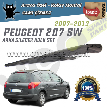 Peugeot 207 SW Arka Silecek Kolu ve Süpürgesi