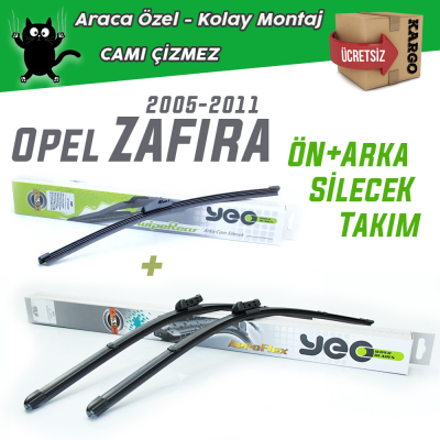 Opel Zafira Ön & Arka Silecek Takımı 2005-2011